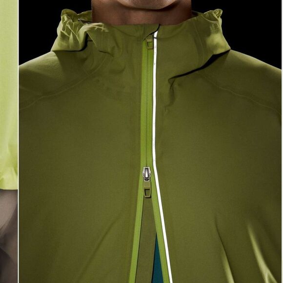 NWT New LULULEMON Precipitation Jacket Waterproof Rain Coat Wasabi Green Mens L - Picture 5 of 10